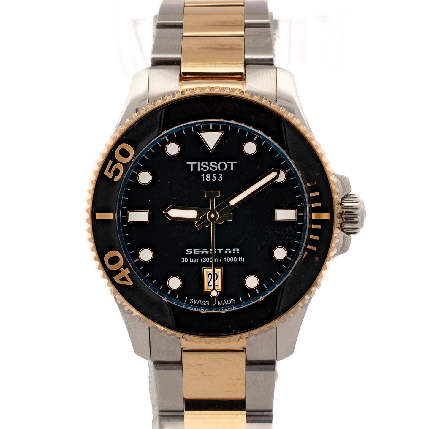 Tissot Seastar Two Tone Steel Watch
