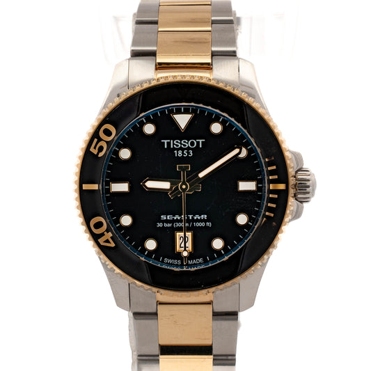 Tissot Seastar Two Tone Steel Watch