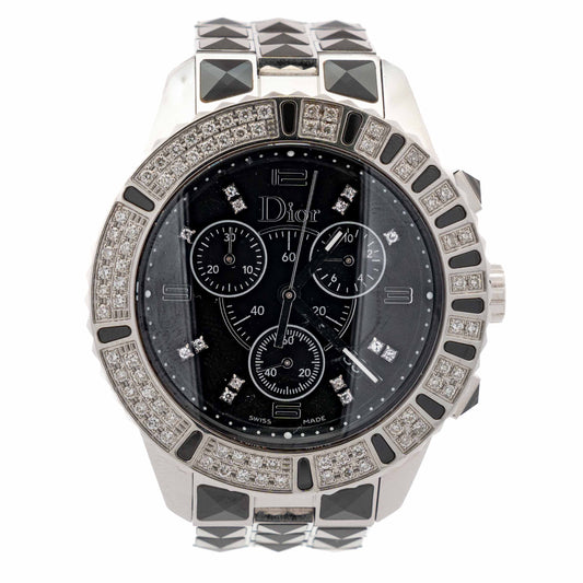 Christian Dior Christal Diamond Steel Watch