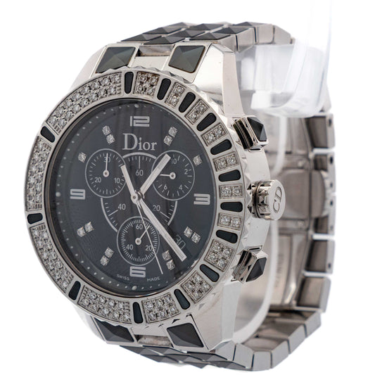 Christian Dior Christal Diamond Steel Watch