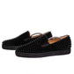 Christian Louboutin Black Spiked Slip Sneakers