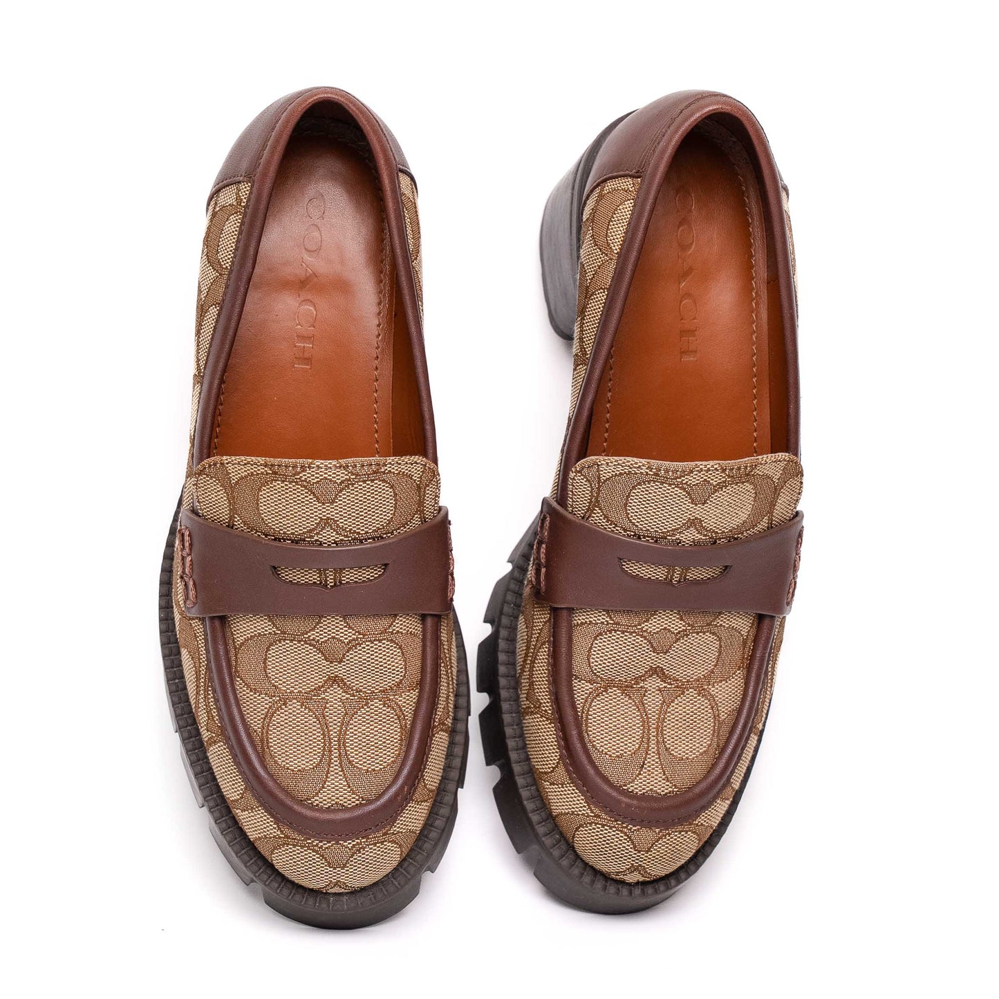 Coach Colleen Signature Jacquard Loafers