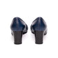 Salvatore Ferragamo Navy Leather Pump Heels