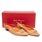 Salvatore Ferragamo Tan Slingback Heels
