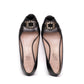 Salvatore Ferragamo Black Leather Wedge Heels