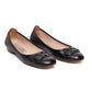 Salvatore Ferragamo Black Leather Ballet Flats