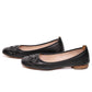 Salvatore Ferragamo Black Leather Ballet Flats