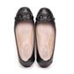 Salvatore Ferragamo Black Leather Ballet Flats