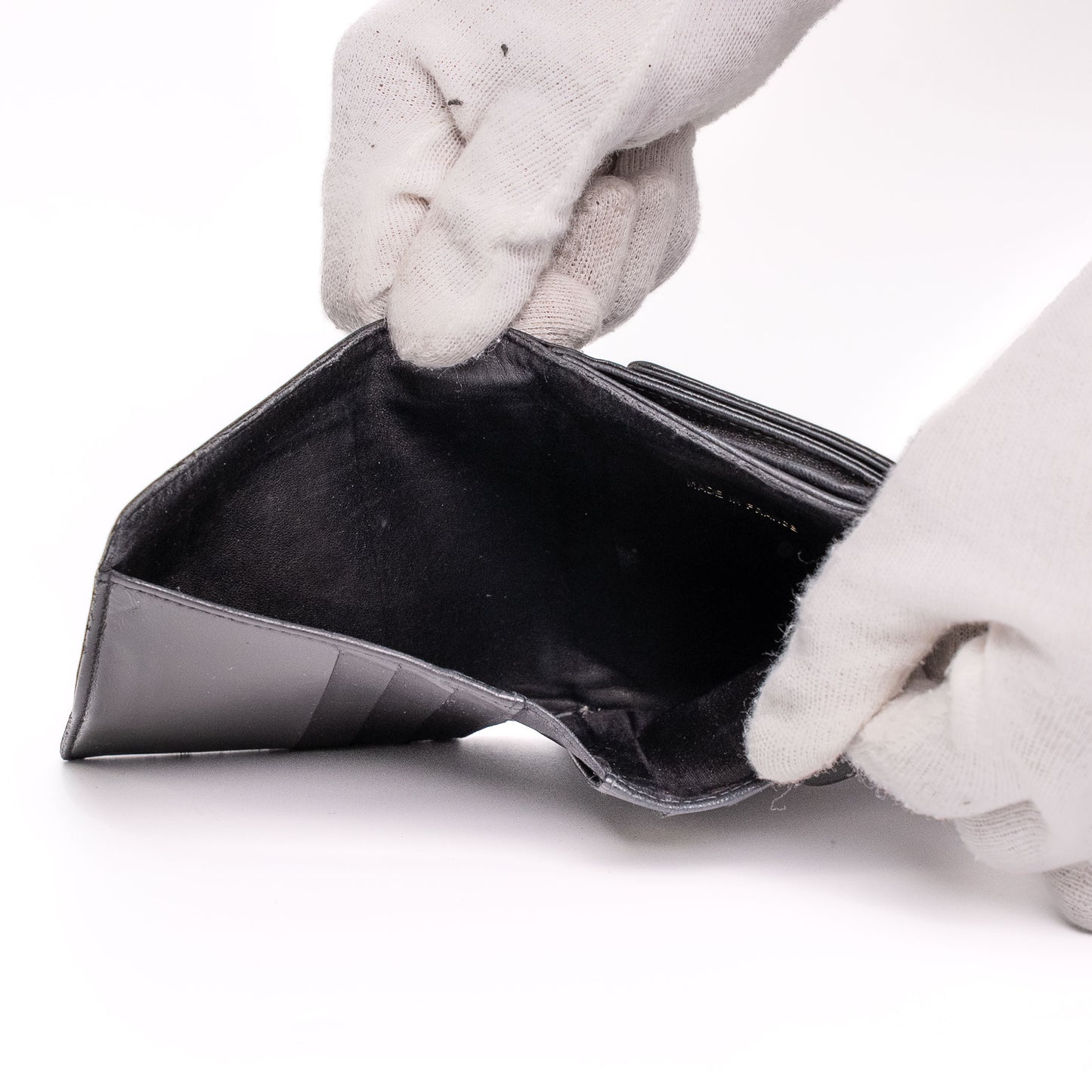 Chanel CC Caviar Leather Black Compact Wallet