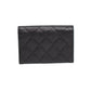 Chanel Caviar Quilted Black Flap Card Holder Wallet
