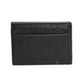 Coach Black Pebbled Leather Compact Bifold Wallet