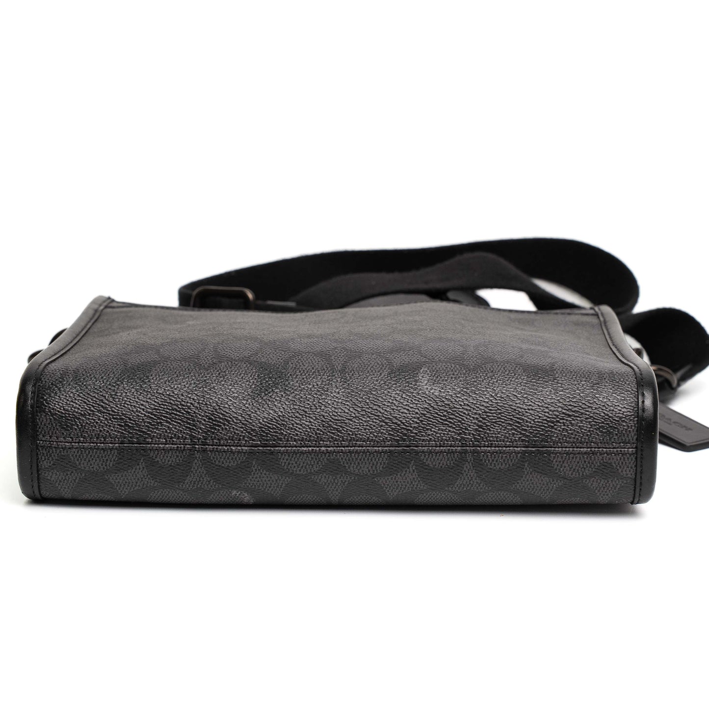 Coach Hitch Black Signature Canvas Crossbody Bag