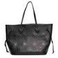 Louis Vuitton Neverfull MM Black Empreinte Leather Tote Bag
