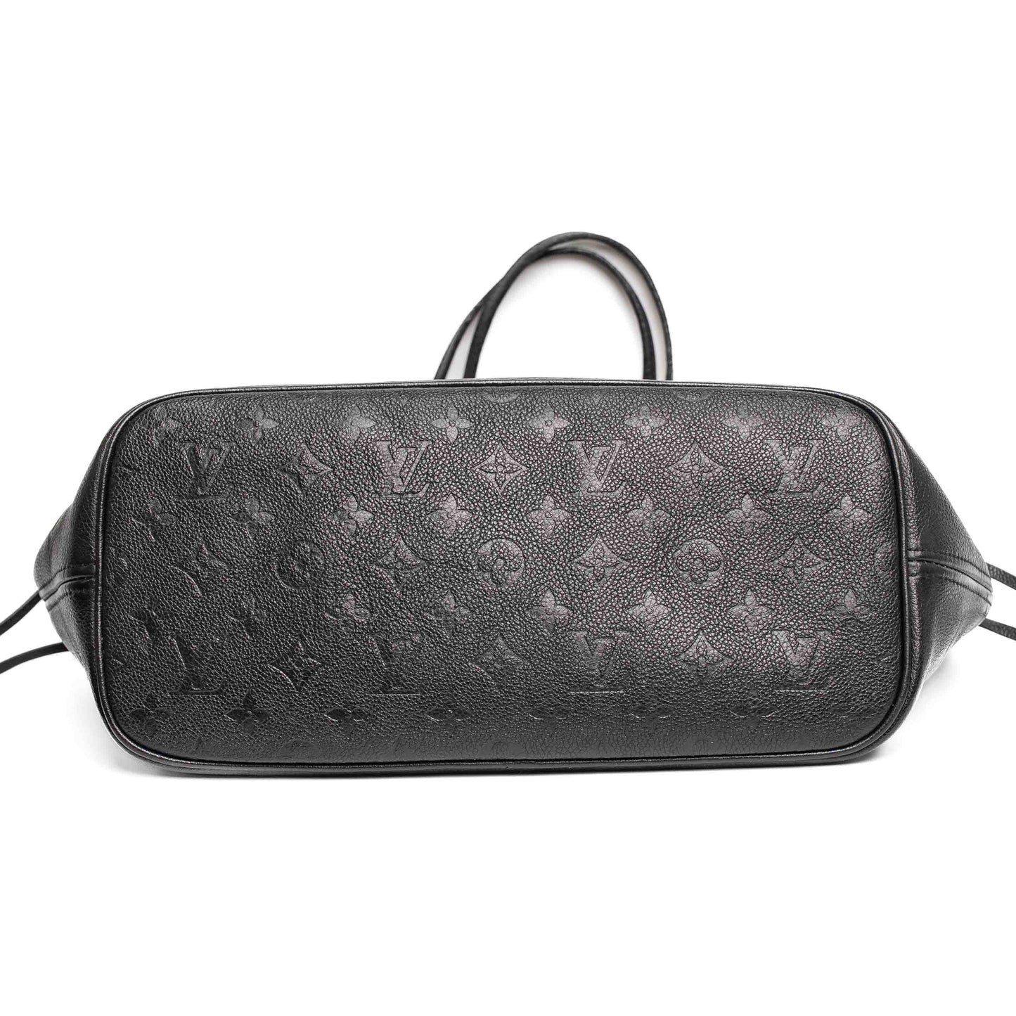 Louis Vuitton Neverfull MM Black Empreinte Leather Tote Bag