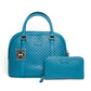Gucci Micro GG Teal Leather Zip Wallet