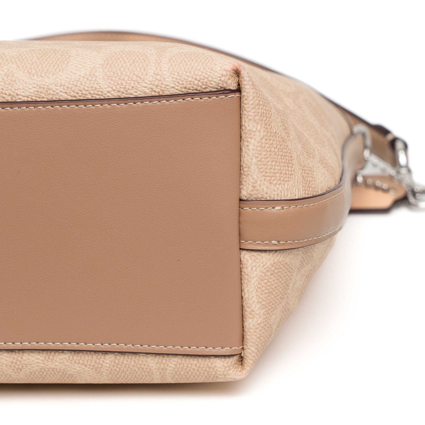Coach City Bucket Beige Canvas Shoulder Bag