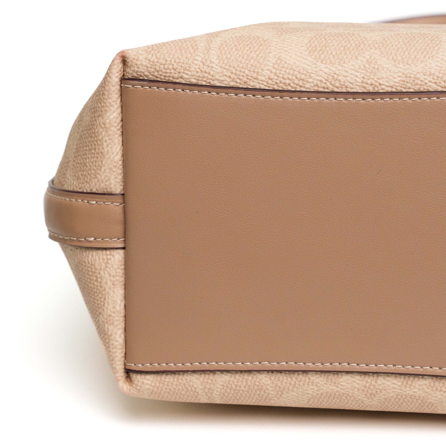 Coach City Bucket Beige Canvas Shoulder Bag
