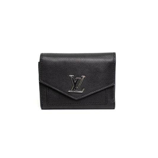 Louis Vuitton Mylockme Black Leather Wallet