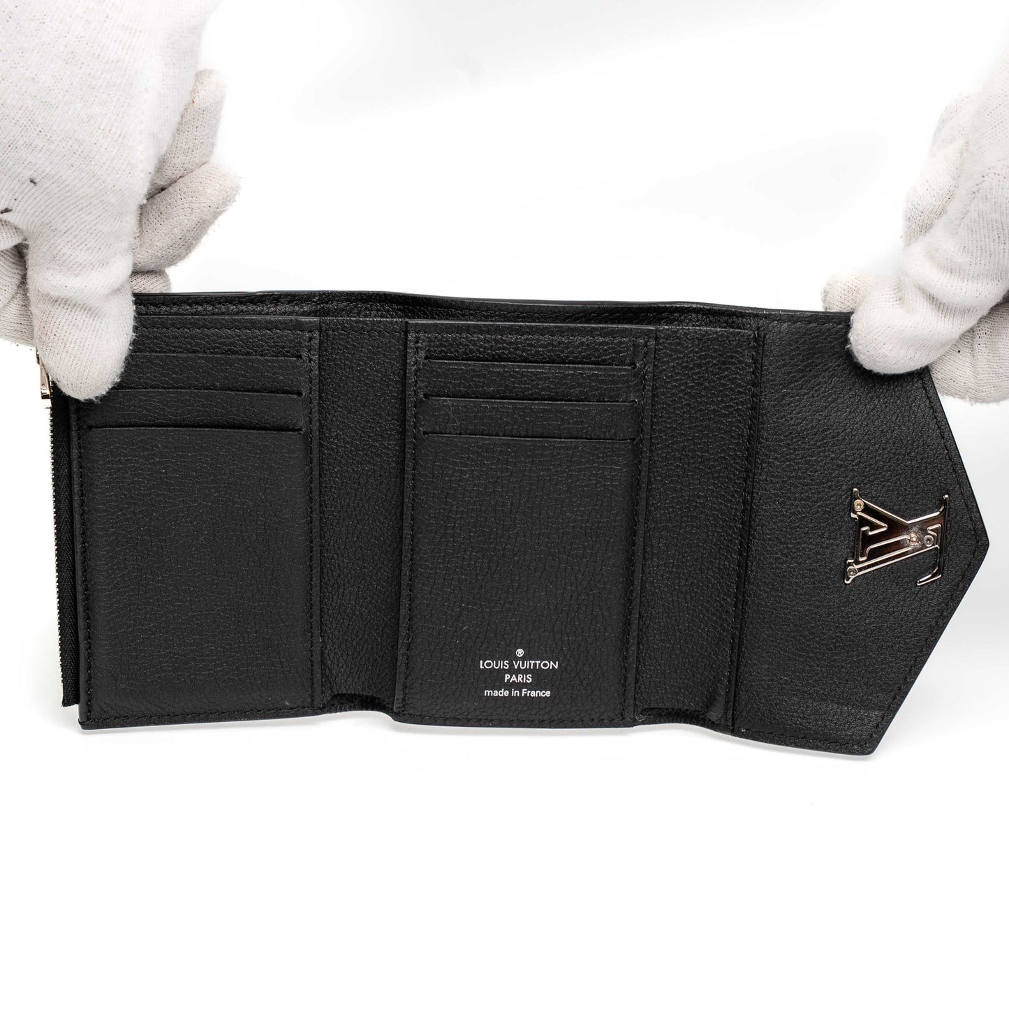 Louis Vuitton Mylockme Black Leather Wallet