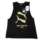 Balmain Puma Black Logo Tank Top