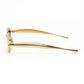 Bottega Veneta BV1386S Sardine Gold Oval Sunglasses
