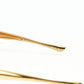 Bottega Veneta BV1386S Sardine Gold Oval Sunglasses