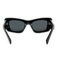 Prada PR 13ZS Black Cat Eye Sunglasses