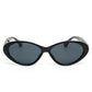 Gucci GG Logo Black Oval Sunglasses