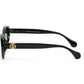 Gucci GG Logo Black Oval Sunglasses