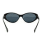 Gucci GG Logo Black Oval Sunglasses