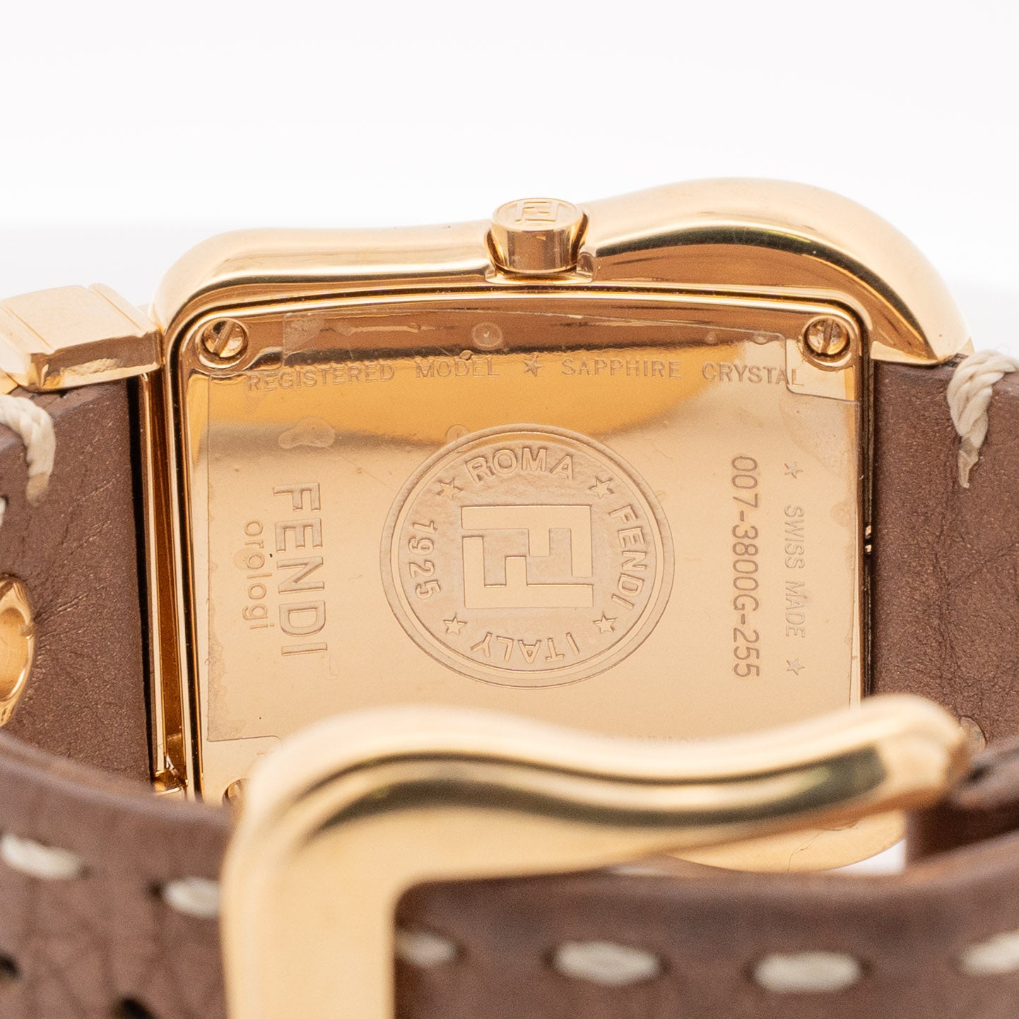 Fendi 3800G Mother of Pearl Gold Watch