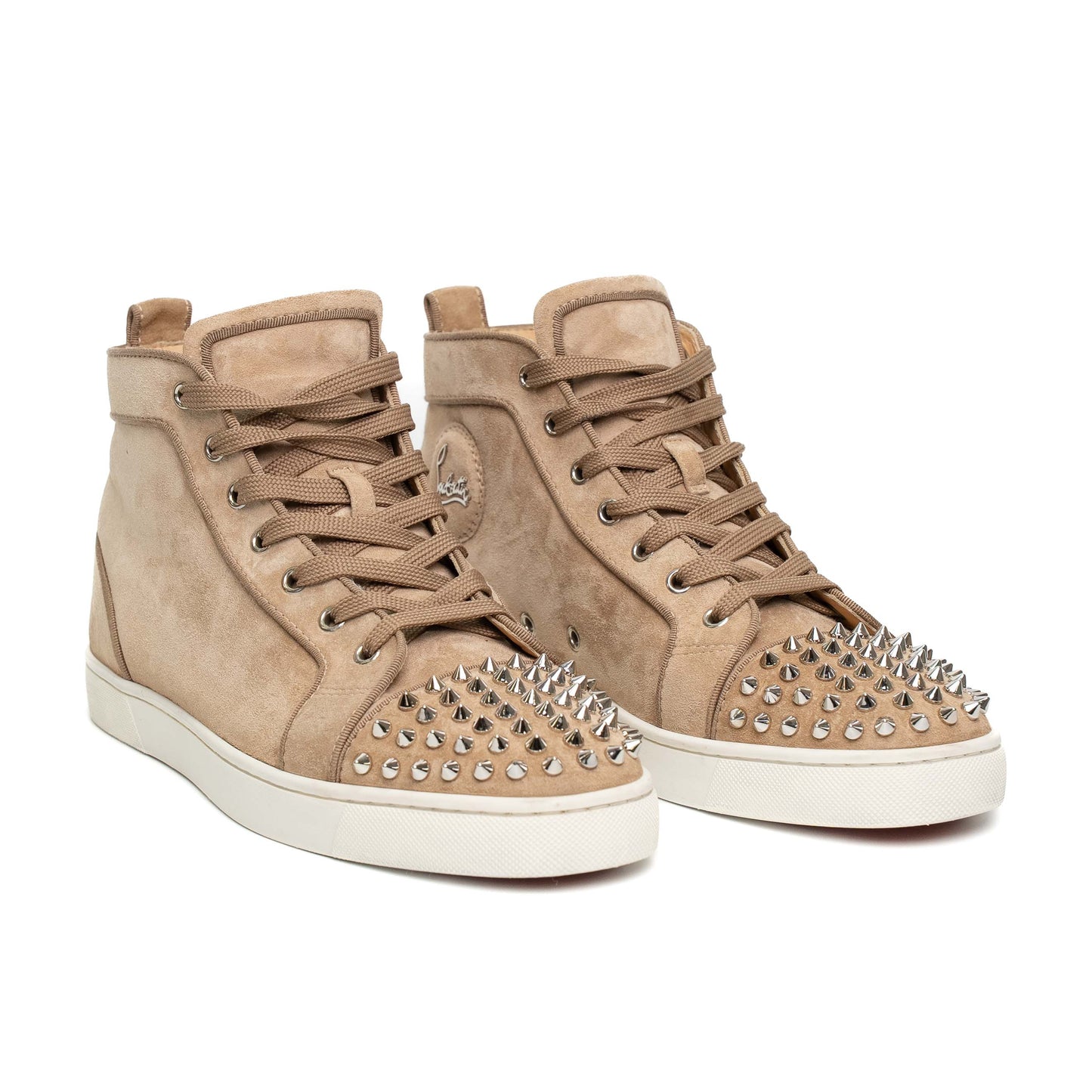 Christian Louboutin Spiked Suede High Sneakers