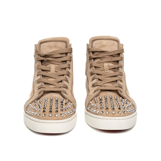 Christian Louboutin Spiked Suede High Sneakers
