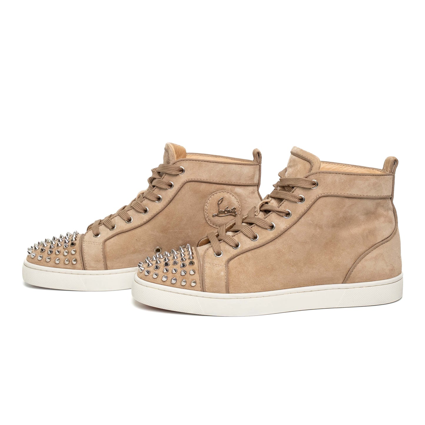 Christian Louboutin Spiked Suede High Sneakers