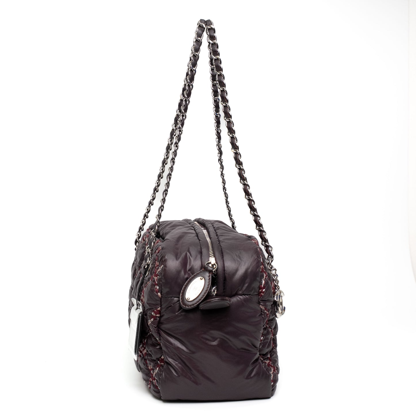 Chanel Vizance Purple Quilted Chain Shoulder Bag
