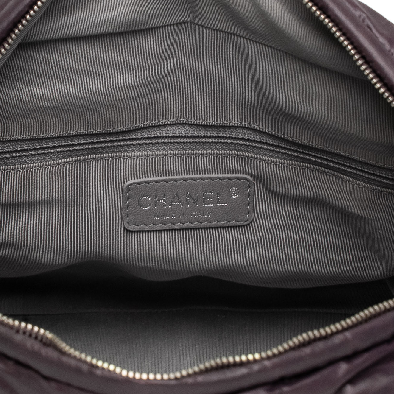 Chanel Vizance Purple Quilted Chain Shoulder Bag
