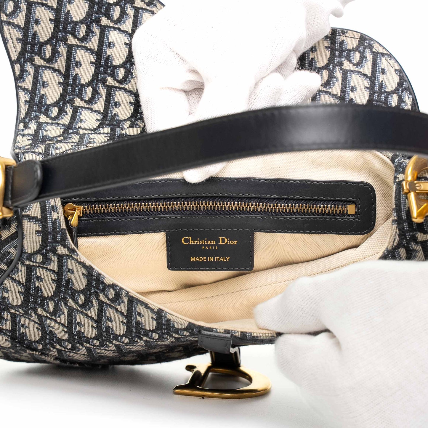 Dior Saddle Oblique Jacquard Shoulder Bag