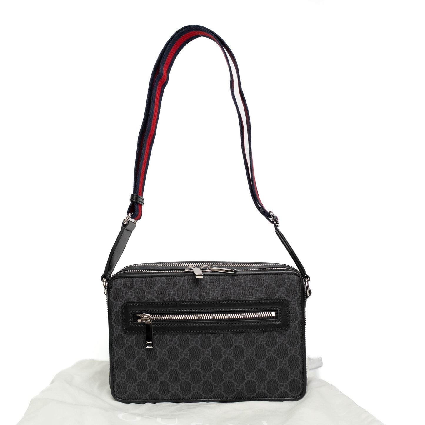 Gucci GG Supreme Web Strap Belt Bag