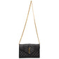 Saint Laurent Envelope Quilted Black Leather Shoulder Bag