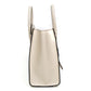 Celine Luggage Nano White Leather Top Handle Bag