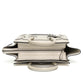 Celine Luggage Nano White Leather Top Handle Bag