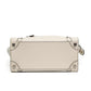 Celine Luggage Nano White Leather Top Handle Bag
