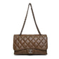 Chanel Classic Flap Brown Quilted Shoulder Bag