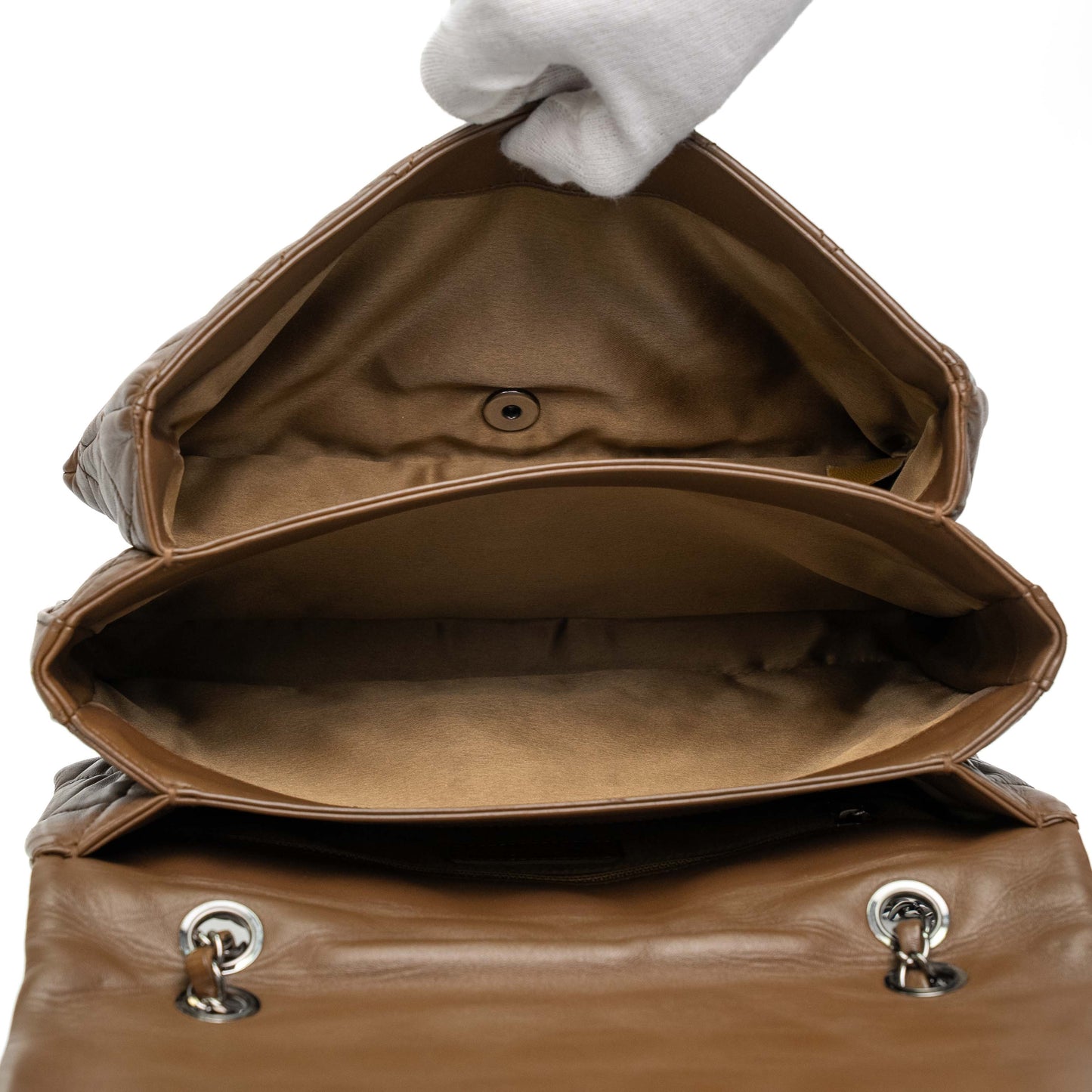 Chanel Classic Flap Brown Quilted Shoulder Bag