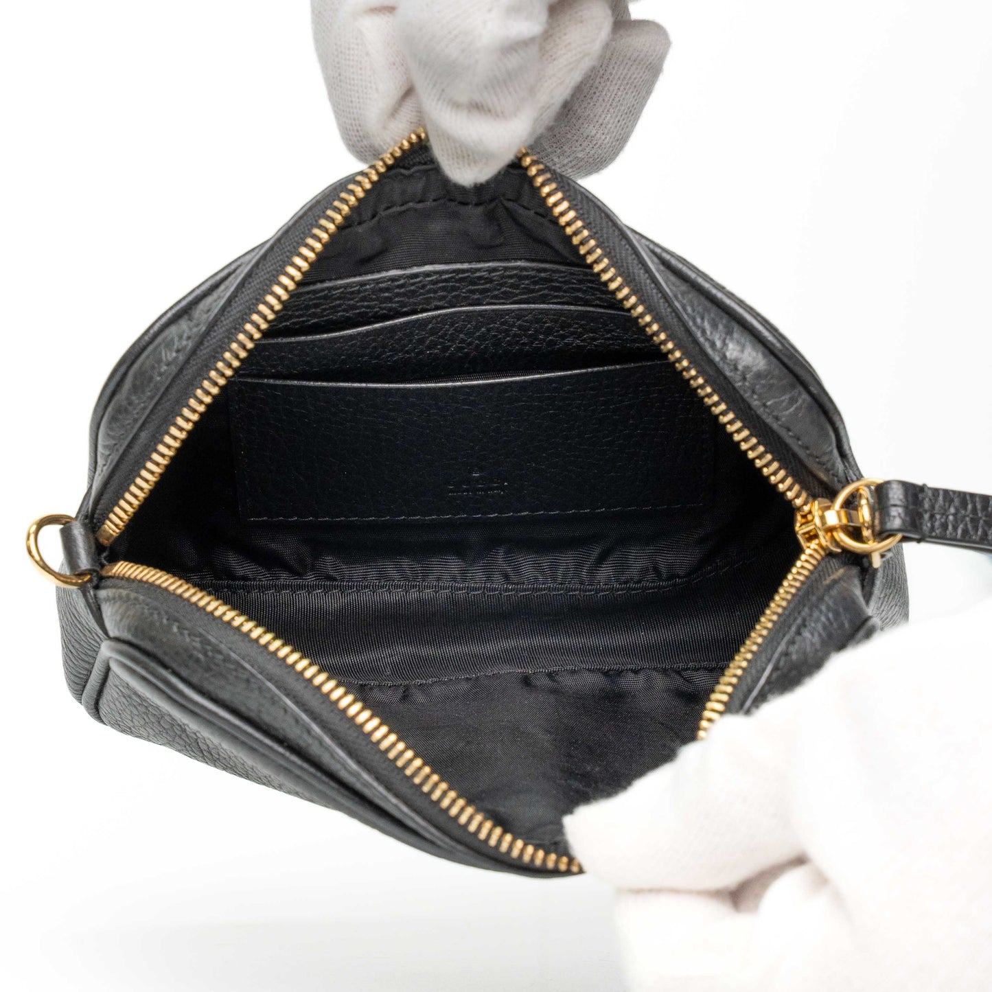 Gucci GG Marmont Black Calfskin Camera Crossbody Bag