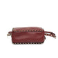 Valentino Rockstud Red Calfskin Camera Crossbody Bag
