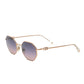 Valentino Hexagon Rose Gold Sunglasses