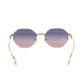 Valentino Hexagon Rose Gold Sunglasses