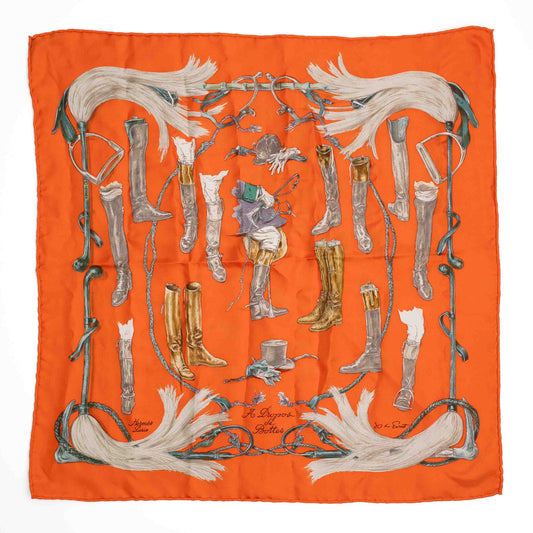 Hermès A Propos des Bottes Silk Scarf