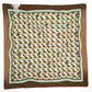 Tory Burch Basketweave Brown Silk Scarf